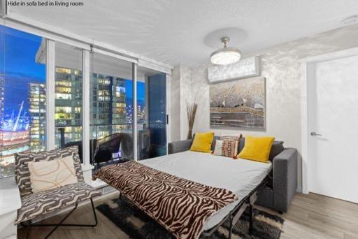 Beautiful Bright Modern Condo With Water View And Ac In Dt Vancouver 2Br,3Bd,2Bt Sleeps 6 Guests Free Parking Netflix Included 外观 照片